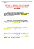 SEJPME II - INTRODUCTION TO JOINT  FUNDAMENTALS QUESTIONS AND  ANSWERS