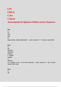 CFI CBCA Financial Analysis for Credit Exam Questions With Correct Answers