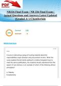 NR226 Final Exam &sol; NR 226 Final Exam &vert; Actual Questions and Answers Latest Updated 2025&sol;2026 &lpar;Graded A&plus;&rpar;-Chamberlain
