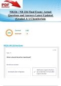 NR226 &sol; NR 226 Final Exam &vert; Actual Questions and Answers Latest Updated 2025&sol;2026 &lpar;Graded A&plus;&rpar;-Chamberlain