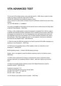 VITA ADVANCED TEST NEWEST 2025&sol;2026 ACTUAL EXAM COMPLETE QUESTIONS AND CORRECT DETAILED ANSWERS &lpar;VERIFIED ANSWERS&rpar; &vert;ALREADY GRADED A&plus;&vert;&vert;BRAND NEW&excl;&excl;
