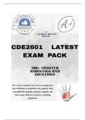 CDE2601  LATEST EXAM PACK  2025  &lbrack;DETAILED QUESTIONS AND ANSWERS &rsqb;
