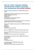 NUR 180 - EXAM 1 2025-2026&period; VERIFIED QUESTIONS WITH CORRECT SOLUTIONS 100&percnt; GUARANTEED PASS &lpar;LATEST UPDATE&rpar;