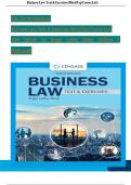 Solution manual for business law text exercises 10th edition roger leroy miller&period;