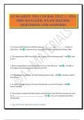 GCSS-ARMY TDA COURSE TEST 1 &sol; TDA PHR MANAGER&period; EXAM 2025&sol;2026 QUESTIONS AND ANSWERS