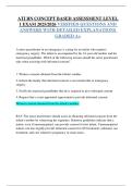 ATI RN CONCEPT BASED ASSESSMENT LEVEL  1 EXAM 2025&sol;2026 VERIFIED QUESTIONS AND  ANSWERS WITH DETAILED EXPLANATIONS  GRADED A&plus;