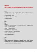 spotter network exam questions with correct answers