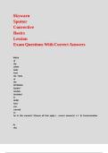 Skywarn Spotter Convective Basics Lession Exam Questions With Correct Answers&period;