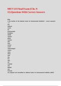 MET 121 Final Exam &lpar;Chs&period; 9-11&rpar; Questions With Correct Answers &comma;