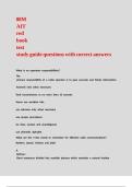 88M AIT red book test study guide questions with correct answers