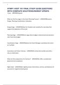 HTMP1 HOST 101 FINAL STUDY GUIDE QUESTIONS WITH COMPLETE SOLUTIONS&sol;NEWEST UPDATE