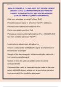 AVIXA RECOGNIZED AV TECHNOLOGIST TEST VERSION 1 NEWEST  2025&sol;2026 ACTUAL EXAM WITH COMPLETE QUESTIONS AND  CORRECT DETAILED ANSWERS &lpar;100&percnt; VERIFIED ANSWERS&rpar;  &vert;ALREADY GRADED A&plus;&vert; &vert;&vert;PROFESSOR VERIFIED&vert;&vert; 