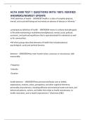 HLTH 3000 TEST 1 QUESTIONS WITH 100&percnt; VERIFIED ANSWERS&sol;NEWEST UPDATE