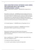 EGBC EXAM PREP &lpar;ETHICS TEXTBOOK FLASH CARDS&rpar; 2025 QUESTIONS WITH 100&percnt; SOLVED ANSWERS&sol;NEWEST UPDATE