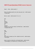 OBT3 Exam Questions With Correct Answers