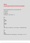 OBT3 EXAM QUESTIONS WITH ANSWERS