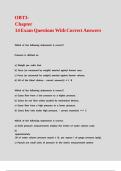 OBT3- Chapter 14 Exam Questions With Correct Answers 