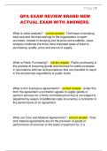 QPA EXAM REVIEW BRAND NEW  ACTUAL EXAM WITH ANSWERS&period;