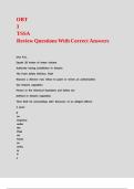 OBT 3 TSSA Review Questions With Correct Answers&period;
