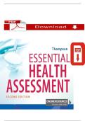 TEST BANK FOR ESSENTIAL HEALTH ASSESSMENT 1ST EDITION