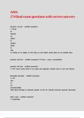 AMS 274 final exam questions with correct answers