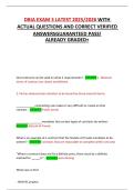 DBIA EXAM 3 LATEST 2025&sol;2026 WITH ACTUAL QUESTIONS AND CORRECT VERIFIED  ANSWERS GUARANTEED PASS&excl; ALREADY GRADED&plus;