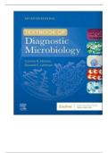 TEST BANK For Textbook Of Diagnostic Microbiology&comma; 7th Edition By Connie R&period; Mahon&comma; Verified Chapters 1 - 41&comma; Complete Newest Version