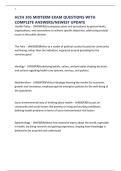 HLTH 305 MIDTERM EXAM QUESTIONS WITH COMPLETE ANSWERS&sol;NEWEST UPDATE