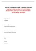 ALL THE COMSAE Study Guide &ndash; Complete High-Yield  QUESTIONS AND ANSWERS WITH STUDY GUIDE  DETAILED AND VERIFIED FOR GUARANTEED PASS&comma;  LATEST UPDATE 2025&sol;2026