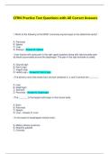 CFRN Practice Test Questions with All Correct Answers