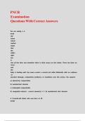 PNCB Examination Questions With Correct Answers