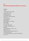 PC-PNCB Exam Questions With Correct Answers
