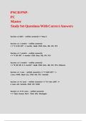 PNCB PNP-PC Master Study Set Questions With Correct Answers