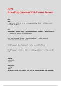 D278 Exam Prep Questions With Correct Answers