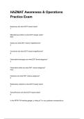TCFP & GFD HAZMAT AWARENESS&sol;OPS  ALL EXAMS NEWEST 2025&sol;2026 ACTUAL EXAM COMPLETE QUESTIONS AND CORRECT DETAILED ANSWERS &lpar;VERIFIED ANSWERS&rpar; &vert;ALREADY GRADED A&plus;&vert;&vert;BRAND NEW&excl;&excl; &lpar;ALL BUNDLED HERE&excl;&excl;&excl;&rpar;