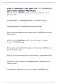 NASCO LIFEGUARD CERT&period; WRITTEN TEST&sol;QUESTIONS WITH 100&percnt; CORRECT ANSWERS&excl;&excl;