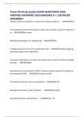 Texas RS Study Guide EXAM QUESTIONS AND VERIFIED ANSWERS 2025&lpar;GRADED A&plus;&rpar; DETAILED ANSWERS&excl;