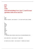 EPA 608 study material including &lpar;Core&comma; type 1&comma; 2 and 3&rpar; exam questions with correct answers