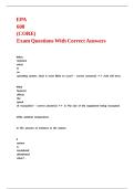 EPA 608 &lpar;CORE&rpar; Exam Questions With Correct Answers