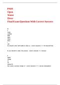 PADI Open Water Diver Final Exam Questions With Correct Answers&period;