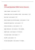 RBS II Exam Questions With Correct Answers&period;