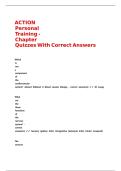 ACTION Personal Training - Chapter Quizzes With Correct Answers&period;