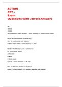 ACTION CPT &ndash; Exam Questions With Correct Answers&period;