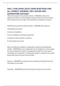 NAS 2 CHALLENGE &lpar;2025&rpar; EXAM QUESTIONS AND ALL CORRECT ANSWERS 100&percnt; SOLVED AND GUARANTEED SUCCESS&excl;&excl;