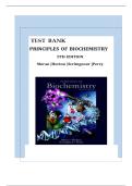 Test Bank - Principles of Biochemistry&comma; 5th Edition &lpar;Moran&comma; 2012&rpar;&comma; Chapter 1-22 &vert; All Chapters