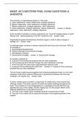 MGMT 4513 MIDTERM FINAL EXAM QUESTIONS & ANSWER