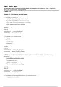 Test Bank For What is Psychology Foundations&comma; Applications&comma; and Integration 5th Edition by Ellen E&period; Pastorino&comma; Susann M&period; Doyle-Portillo Copyright 2022 Chapter 1-14