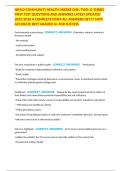 NR442-COMMUNITY HEALTH &lpar;WEEKS ONE&comma; TWO&comma; & THREE&rpar; FIRST TEST QUESTIONS AND ANSWERS LATEST UPDATED 2025&sol;2026 A COMPLETE EXAM ALL ANSWERS GET IT 100&percnt; ACCURATE BEST GRADED A&plus; FOR SUCCESS