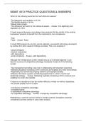 MGMT 4513 PRACTICE QUESTIONS & ANSWER