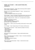 MGMT 4513 EXAM 1 &ndash; SEO QUESTIONS AND ANSWERS